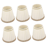 6PCS Candle Lamp Lampshade Clip On Fabrics Lampshades Set for Table Lamp Wall Lamp