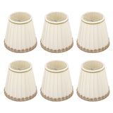 6PCS Candle Lamp Lampshade Clip On Fabrics Lampshades Set for Table Lamp Wall Lamp