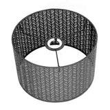 Drum Lamp Shade E27 E14 Clip Fir Leaf Shape Hollow Out Metal Decorative Lampshade Cover for Table Wall Ceiling Lamp Black