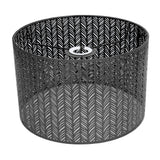 Drum Lamp Shade E27 E14 Clip Fir Leaf Shape Hollow Out Metal Decorative Lampshade Cover for Table Wall Ceiling Lamp Black - Extra Image