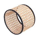 Rattan Lamp Shade Universal Rattan Woven Lampshade Lamp Cover for E27 E14 Chandelier Lamp Pendant Light Ceiling Lamp