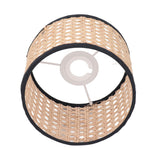 Rattan Lamp Shade Universal Rattan Woven Lampshade Lamp Cover for E27 E14 Chandelier Lamp Pendant Light Ceiling Lamp - Top-Down View