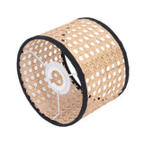 Rattan Lamp Shade Universal Rattan Woven Lampshade Lamp Cover for E27 E14 Chandelier Lamp Pendant Light Ceiling Lamp - 45-Degree Angle