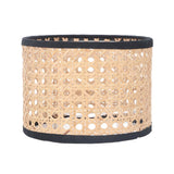 Rattan Lamp Shade Universal Rattan Woven Lampshade Lamp Cover for E27 E14 Chandelier Lamp Pendant Light Ceiling Lamp - Close-Up Angle