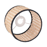 Rattan Lamp Shade Universal Rattan Woven Lampshade Lamp Cover for E27 E14 Chandelier Lamp Pendant Light Ceiling Lamp - Low Angle
