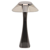LED Table Lamp USB Charging Night Light 3 Lighting Mode with Touch Sensor for Home Room Smoky Grey - Top-Down View