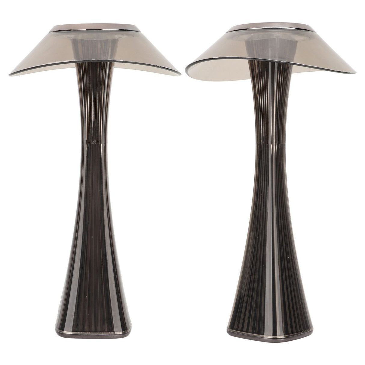 LED Table Lamp USB Charging Night Light 3 Lighting Mode with Touch Sensor for Home Room Smoky Grey