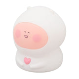 USB Fat Peach Night Tap Lamp with Timing Function Intelligent Colorful Silicone Tap Lamp for Teen Girls Bedroom