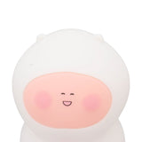 USB Fat Peach Night Tap Lamp with Timing Function Intelligent Colorful Silicone Tap Lamp for Teen Girls Bedroom