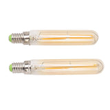 2Pcs LED Tube Bulb 4W E14 2300K Tubular Light Lamp Bulbs T20x120 220‑240V for Lighting