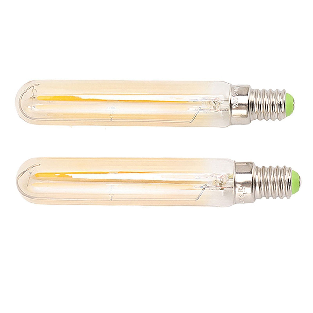 2Pcs LED Tube Bulb 4W E14 2300K Tubular Light Lamp Bulbs T20x120 220‑240V for Lighting