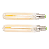 2Pcs LED Tube Bulb 4W E14 2300K Tubular Light Lamp Bulbs T20x120 220‑240V for Lighting - Top-Down View