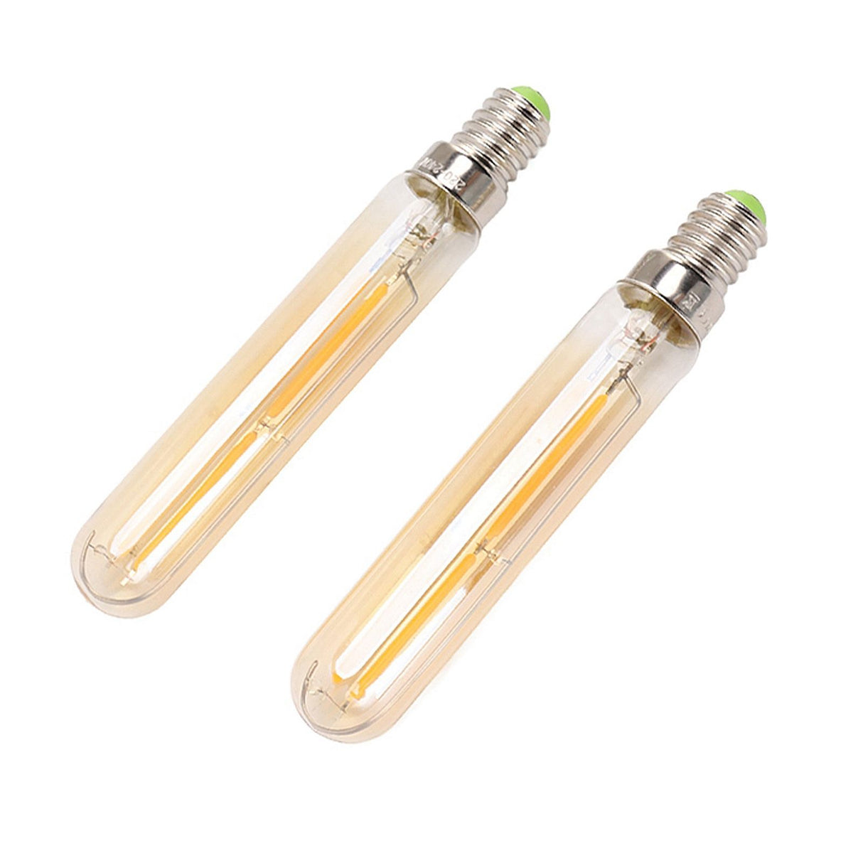 2Pcs LED Tube Bulb 4W E14 2300K Tubular Light Lamp Bulbs T20x120 220‑240V for Lighting