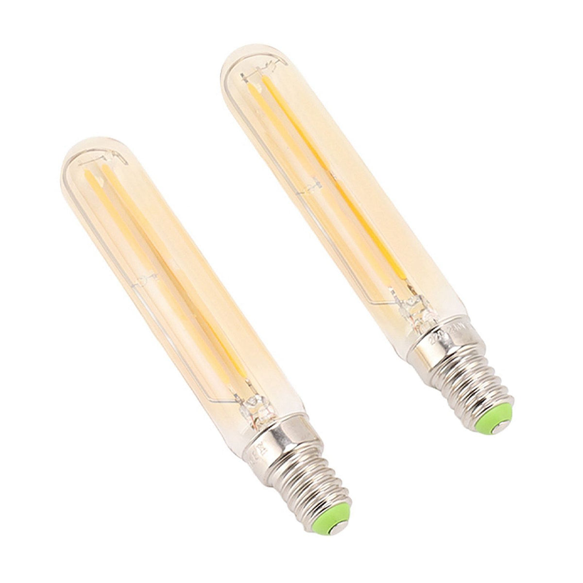 2Pcs LED Tube Bulb 4W E14 2300K Tubular Light Lamp Bulbs T20x120 220‑240V for Lighting