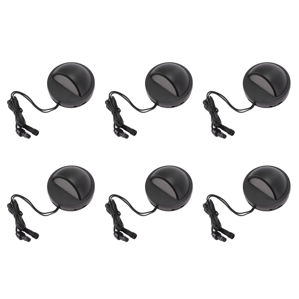 6PCS Low Voltage Deck Lights IP67 Waterproof Warm White LED Step Lamp for Garden Fence Stair 12 to 36V