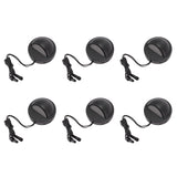 6PCS Low Voltage Deck Lights IP67 Waterproof Warm White LED Step Lamp for Garden Fence Stair 12 to 36V