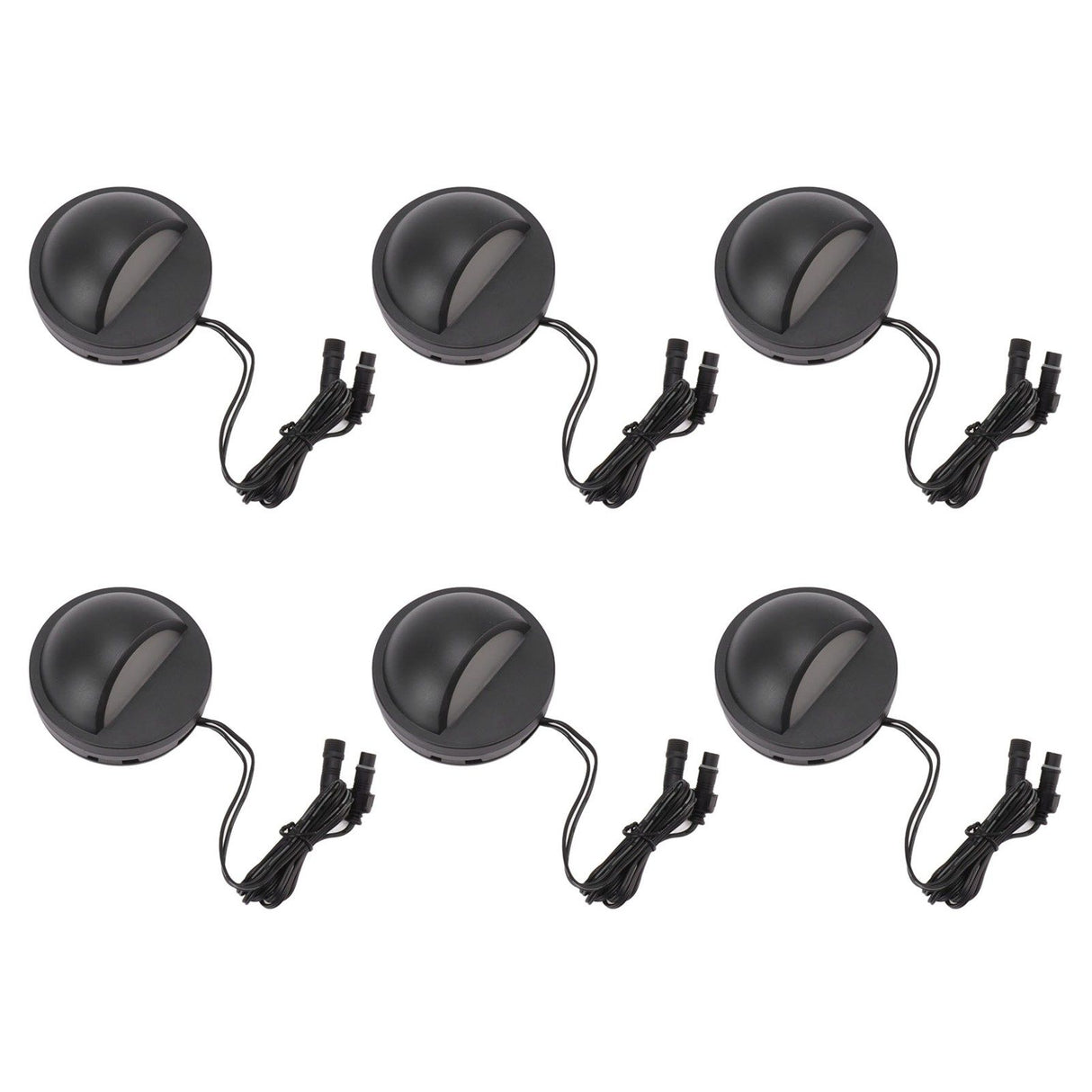 6PCS Low Voltage Deck Lights IP67 Waterproof Warm White LED Step Lamp for Garden Fence Stair 12 to 36V