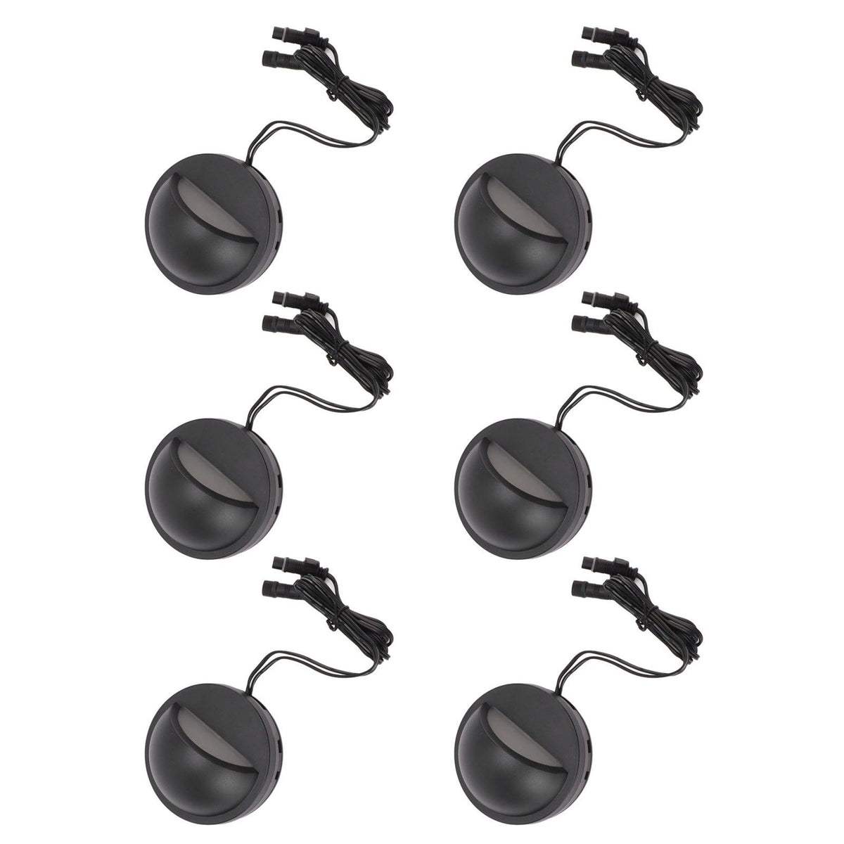 6PCS Low Voltage Deck Lights IP67 Waterproof Warm White LED Step Lamp for Garden Fence Stair 12 to 36V