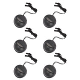 6PCS Low Voltage Deck Lights IP67 Waterproof Warm White LED Step Lamp for Garden Fence Stair 12 to 36V - 45-Degree Angle
