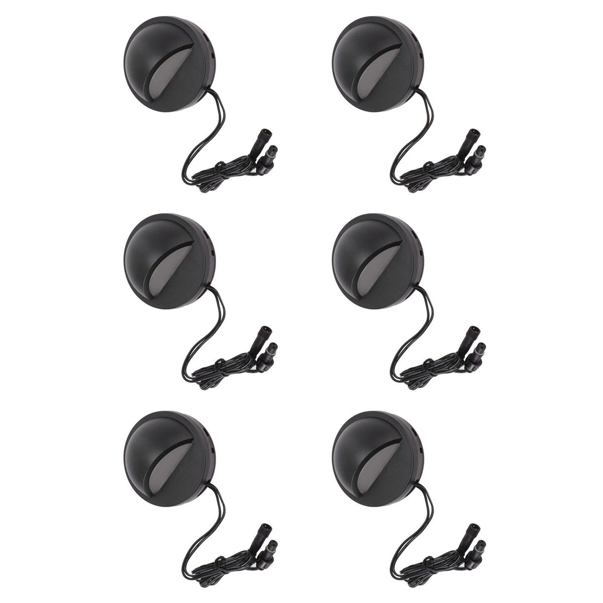 6PCS Low Voltage Deck Lights IP67 Waterproof Warm White LED Step Lamp for Garden Fence Stair 12 to 36V