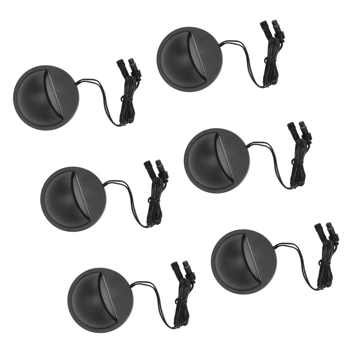 6PCS Low Voltage Deck Lights IP67 Waterproof Warm White LED Step Lamp for Garden Fence Stair 12 to 36V
