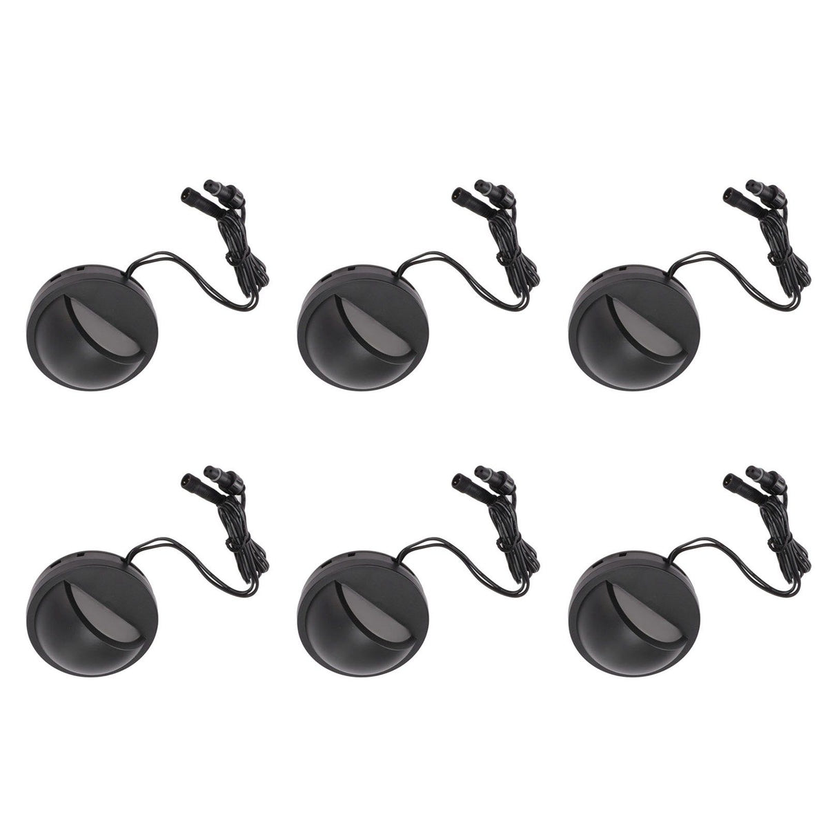 6PCS Low Voltage Deck Lights IP67 Waterproof Warm White LED Step Lamp for Garden Fence Stair 12 to 36V