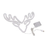 Neon Light LED Sign USB Battery Powered Christmas Holiday Bedroom Wall Decor Ornaments Warm Light - Rear View