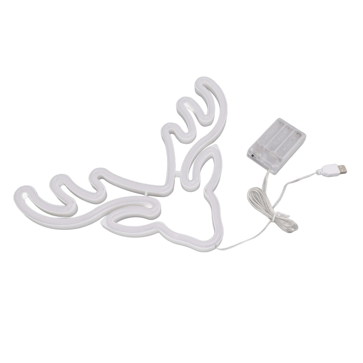 Neon Light LED Sign USB Battery Powered Christmas Holiday Bedroom Wall Decor Ornaments Warm Light