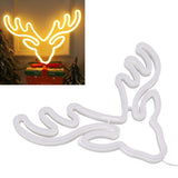 Neon Light LED Sign USB Battery Powered Christmas Holiday Bedroom Wall Decor Ornaments Warm Light - Extra Image