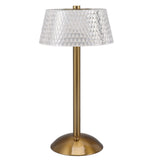 Acrylic Table Lamp Stepless Dimming LED Night Light with USB Cable for Kids Nursery Bedroom Nightstand - Top-Down View