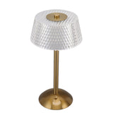 Acrylic Table Lamp Stepless Dimming LED Night Light with USB Cable for Kids Nursery Bedroom Nightstand - Rear View