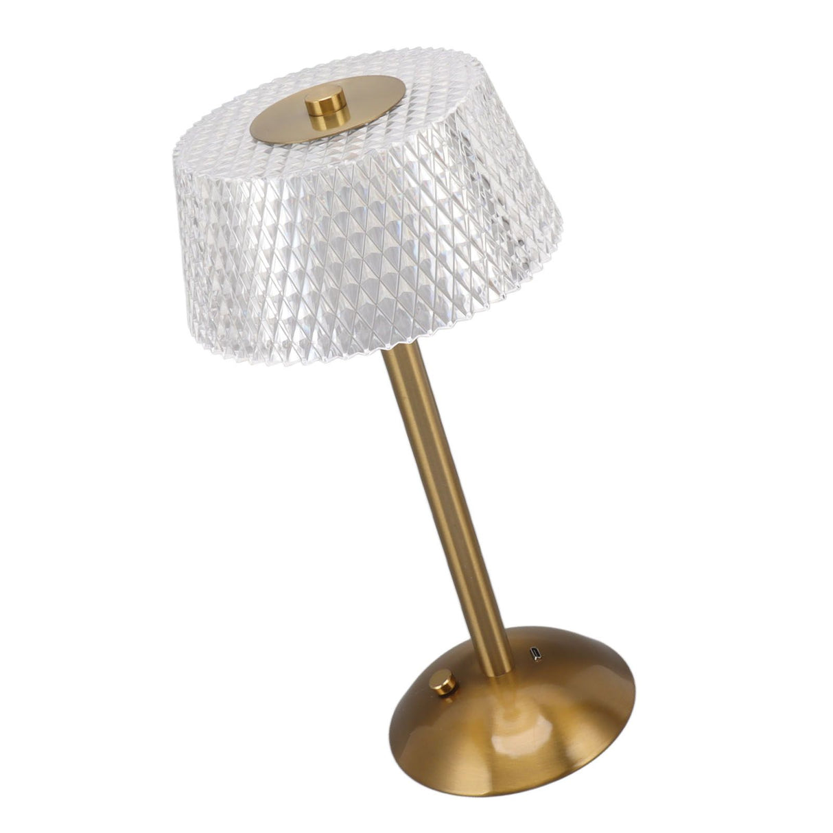 Acrylic Table Lamp Stepless Dimming LED Night Light with USB Cable for Kids Nursery Bedroom Nightstand