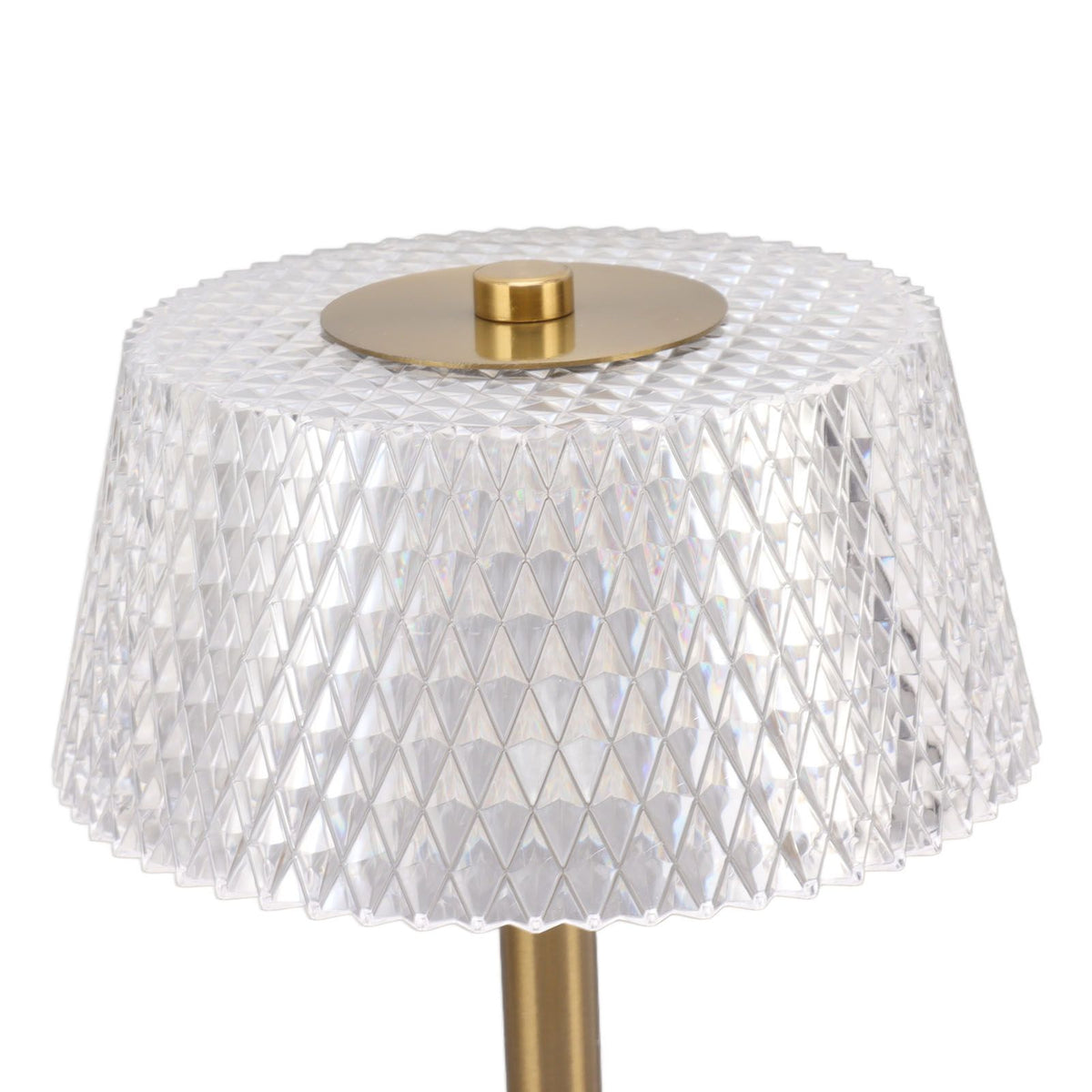 Acrylic Table Lamp Stepless Dimming LED Night Light with USB Cable for Kids Nursery Bedroom Nightstand