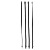 4 Pcs Gooseneck Lamp Hose Aluminium 10mm Caliber Flexible Table Desk Lamp Hose Lighting Fittings 40cm - Front View