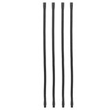 4 Pcs Gooseneck Lamp Hose Aluminium 10mm Caliber Flexible Table Desk Lamp Hose Lighting Fittings 40cm - Side View