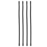 4 Pcs Gooseneck Lamp Hose Aluminium 10mm Caliber Flexible Table Desk Lamp Hose Lighting Fittings 40cm - Top-Down View
