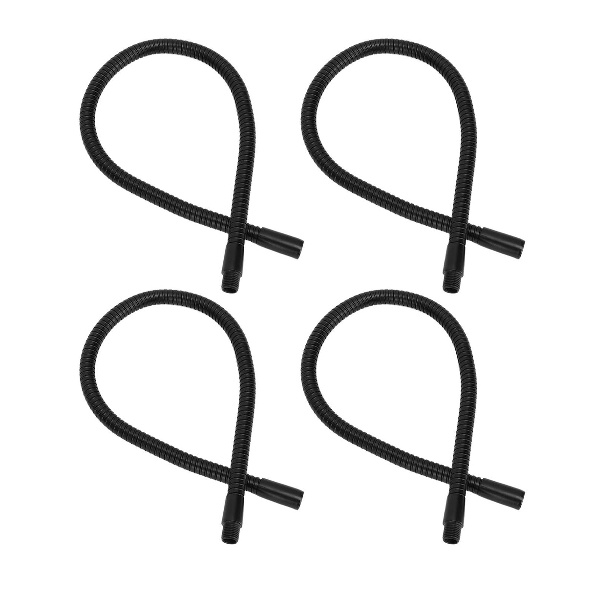 4 Pcs Gooseneck Lamp Hose Aluminium 10mm Caliber Flexible Table Desk Lamp Hose Lighting Fittings 40cm