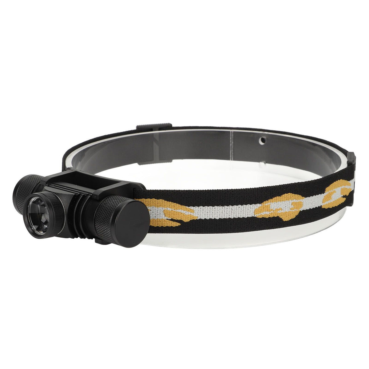Rechargeable Head Lamps with 6 Gear Rotary Zoom Waterproof Headlight for Adventure Hiking