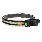 Rechargeable Head Lamps with 6 Gear Rotary Zoom Waterproof Headlight for Adventure Hiking