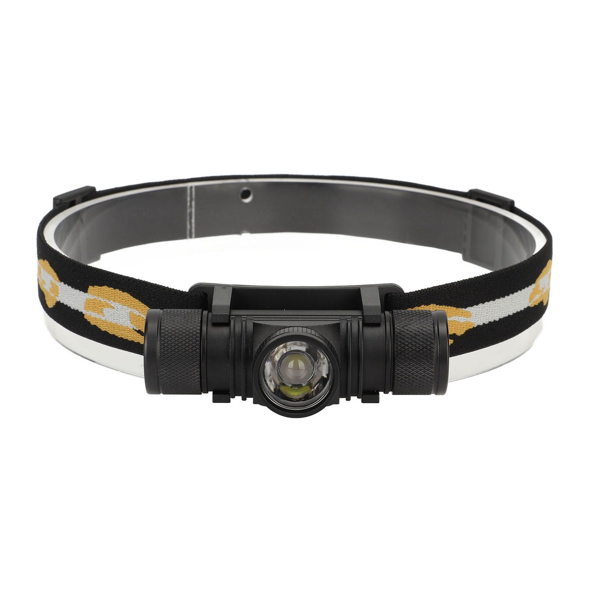Rechargeable Head Lamps with 6 Gear Rotary Zoom Waterproof Headlight for Adventure Hiking