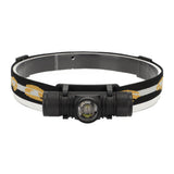 Rechargeable Head Lamps with 6 Gear Rotary Zoom Waterproof Headlight for Adventure Hiking - Low Angle