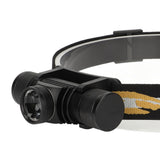 Rechargeable Head Lamps with 6 Gear Rotary Zoom Waterproof Headlight for Adventure Hiking