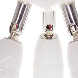 E27 Light Bulb Socket Adapter Splitter to 3 Heads Adjustable Angles for Wide Coverage Indoor Outdoor Use - Low Angle