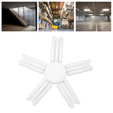 LED Garage Light 100W 6000 To 6500K E27 Base Foldable Adjustable Super Bright Garage Ceiling Lamp 85‑265V