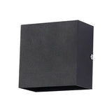 Modern LED Wall Sconce Aluminum Indoor LED Wall Mounted Lamp for Bedroom Hallway Black 10W White Light 6000K