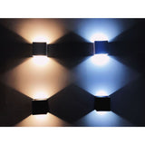 Modern LED Wall Sconce Aluminum Indoor LED Wall Mounted Lamp for Bedroom Hallway Black 10W White Light 6000K - Extra Image