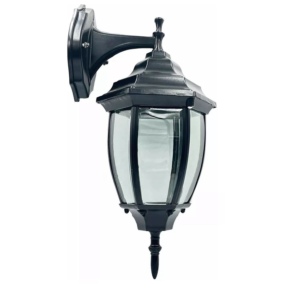Hex Garden Wall Lamp Waterproof Outdoor Wall Light Corridor Courtyard Balcony Lamp Black
