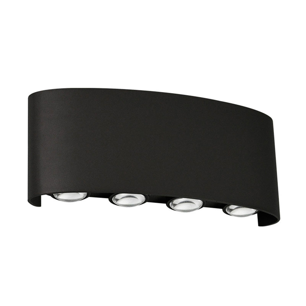 Up and Down Lights 8W 4000K Black Frame 8 Lamp Beads IP65 Waterproof LED Wall Lights for Bedroom Office Hotel