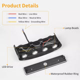 Up and Down Lights 8W 4000K Black Frame 8 Lamp Beads IP65 Waterproof LED Wall Lights for Bedroom Office Hotel