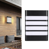 Patio Wall Light Plastic Housing Waterproof Low Power Consumption LED 6500K Wall Mounted Lamp